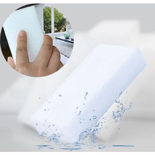 100pcs 100*60*20mm White Melamine Sponge Magics Sponge Eraser For Kitchen Office Bathroom Clean Accessory/Dish Cleaning Nanos