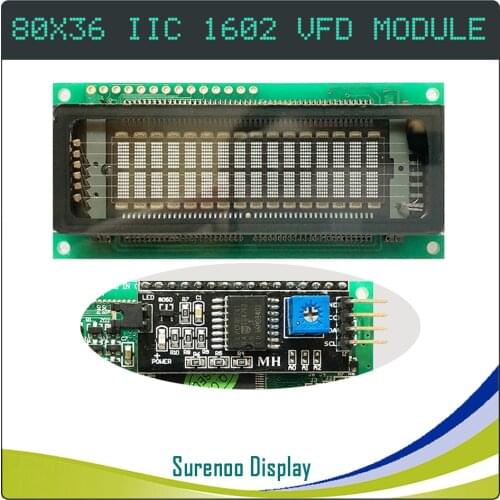 1602 16X2 162 Serial IIC I2C VFD Display Screen LCD Module Panel for Arduino