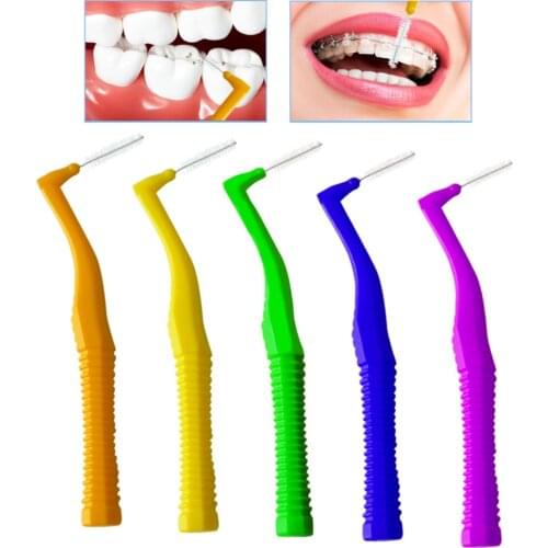 20Pcs/Box Adults Interdental Brush Clean Between Teeth Floss Toothpick Dental Orthodontic Oral Care Tooth Cleaning Tools