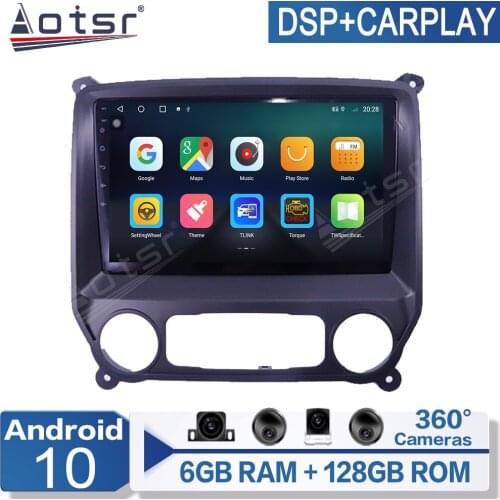 Android 10 For Chevrolet Silverado GMC Sierra VIA Vtrux Truck 2014-2018 Car GPS Navi Radio Stereo IPS Touch Screen Head Unit