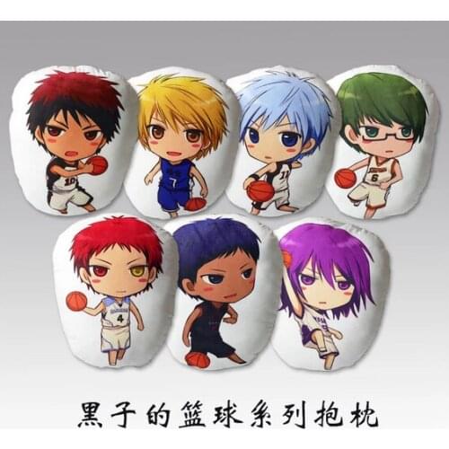 Anime Kurokos Basketball Kuroko Tetsuya Kagami Taiga Short Plush Doll Throw Pillow Stuffed Cushion Two Side Q Version Cosplay