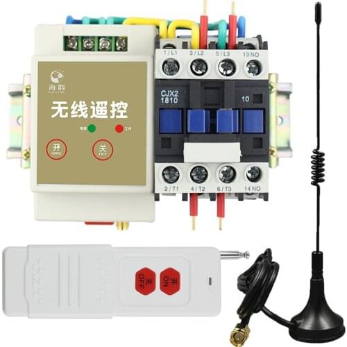 220V water pump wireless remote-control switch remote high power 4KW remote-control manual double s-witch watering