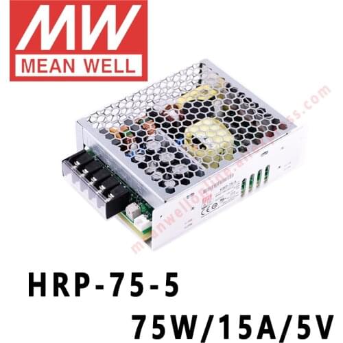 Mean Well HRP-75-5 meanwell 5V/15A/75W DC Single Output with PFC Function Switching Power Supply online store
