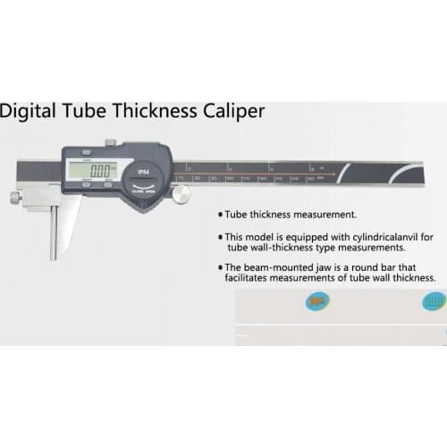 0-150mm Tube Thickness Digital Vernier Caliper High-Accuracy Digital Micrometer Caliper IP54 Waterproof