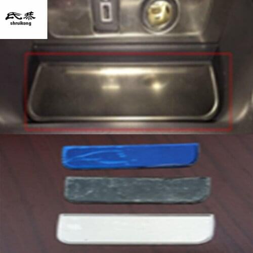 1pc stainless steel Central control storage box decoration cover for 2013-2019 Ford KUGA escape car accessories