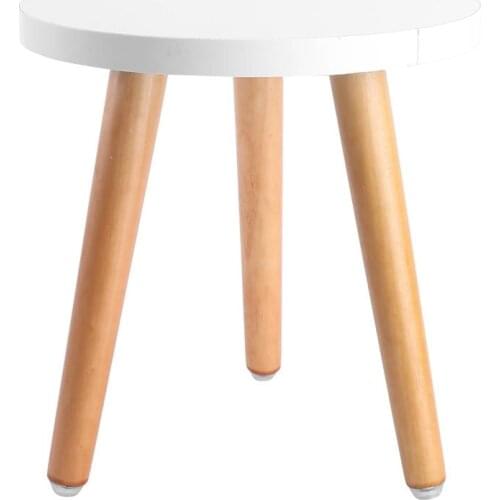 1Pc Wood Plant Stand Office Nordic Practical Novel Home Decoration Holder Wooden Round Stool