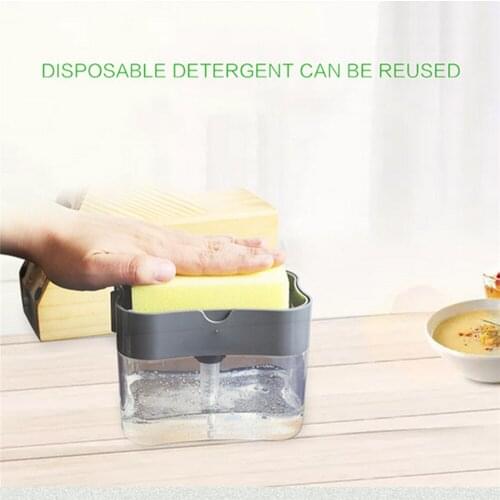 Soap Pump Dispenser Holder Sponge Dishwashing Liquid Dispenser Bracket for Dish Soap Sponge Kitchen Office Tool
