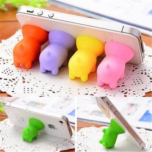Phone Holder Cute Pig Support Resin Mobile Phone Holder Stand Sucker Tablets Desk Sucker Design High Quality Smartphone Holder
