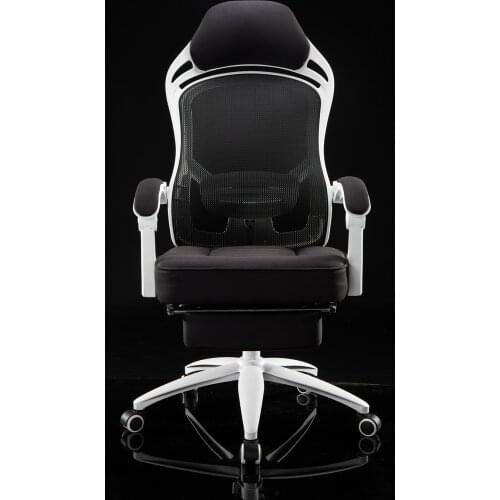 Ergonomics computer chair net cloth swivel chair household boss chair guard the waist office chair electronic race game chair