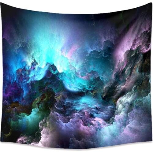 Fancy Cloud Mountain Wall Hanging Tapestry Galaxy Hanging Retro Home Decor Yoga Beach Mat Entrance Door Backdrop Decor
