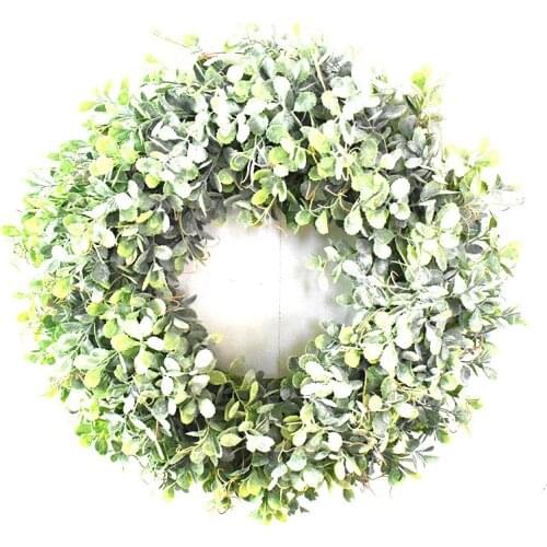 Artifical Plants Garland Greenery Fake Plants Wreath Boxwood Gralands Wreath Wedding Decoration Farmhouse Hawaii Door Decor