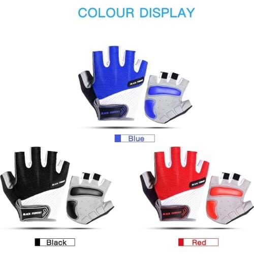 1 Pair Bicycle Riding Finger Holster Summer Outdoor Unisex Sports Anti-skid Fitness Weightlifting Half Finger Cycling Equipment