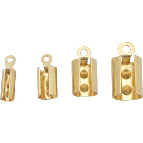 20pcs/lot Inner Size 2.4/3.5/4.5/6mm Gold Color Stainless Steel Clasps Connector Fit Bracelet Necklace Clasps Jewelry Making