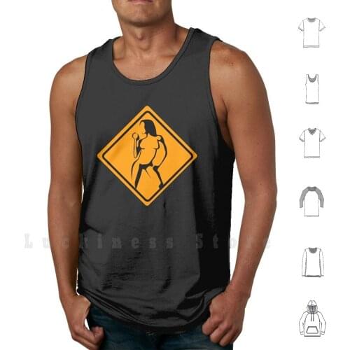 Body Under Construction Tank Tops Vest 100% Cotton Exercise Construction Fitness Bodybuilding Muscle