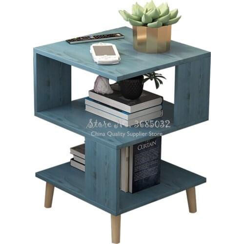 Cheap Living Room Modern Coffee Table Solid Wood Leg Storage Table Floating Window Mini Talk Tea Table Bedroom Bedside Table
