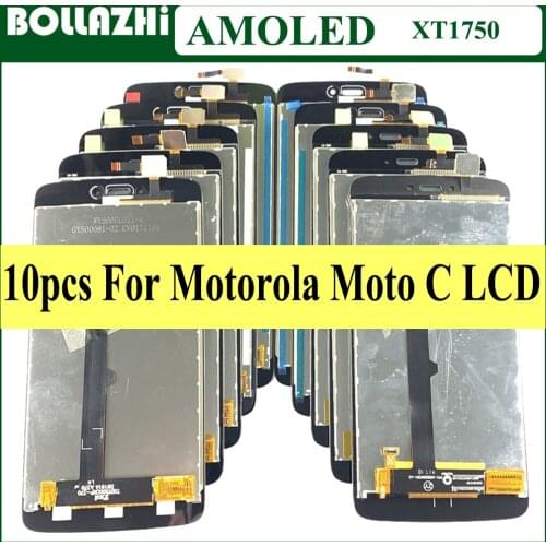 Wholesale 10 PCS 5.0" LCD For Motorola Moto C XT1750 XT1755 Xt1754 LCD Display Digitizer Panel Screen Assembly