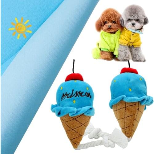 Plush Cat Dog Chew Ice Cream Rope Toys Dog Toys Ice Cream Sounding Toy Pet Toy Pet Product
