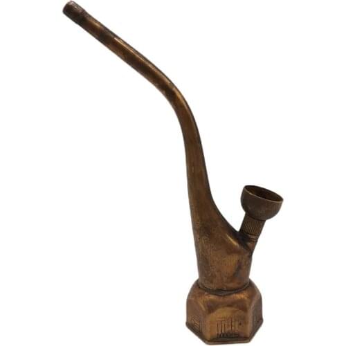 Early collection of brass feru shouxi pipe hookah bag tobacco pot pure copper