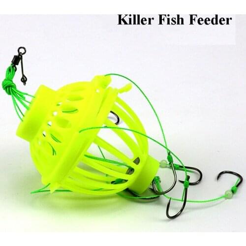 High Carbon Steel Explosion Fishing Hooks Durable Pesca Jig Head Stainless Explosive Hook Barbed Fish Feeder Lure Bait Cage