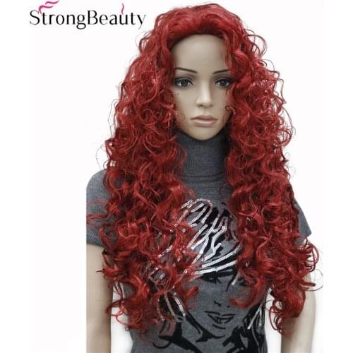 Strong Beauty Womens Synthetic Wigs Fluffy Long Natural Curly Hair