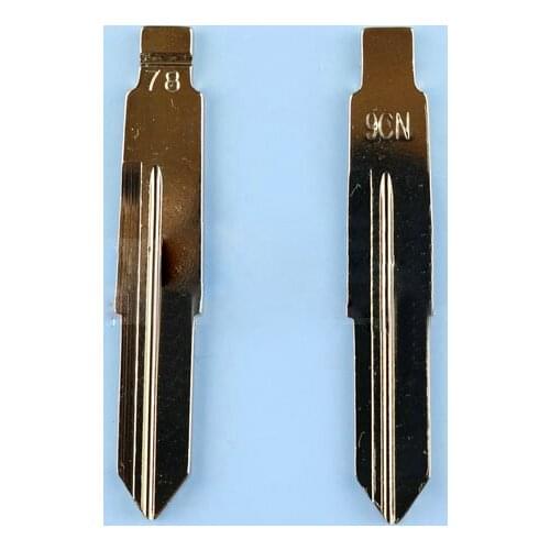 78# Remote Folding Flip Blank Uncut Blade for Chery Fulwin A21 NO.78 Key Blade Side Groove