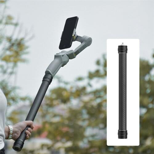 Carbon Fiber Extension Stick Rod Bars for DJI OM 4 Osmo Mobile 3/2 Ronin 3 Axis Gimbal Stabilizer