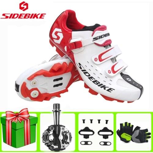 SIDEBIKE Cycling Shoes Men Sapatilha Ciclismo Mtb Add Pedal Set Lock Mountain Bike Comfortable Self-locking Bicycle Shoes