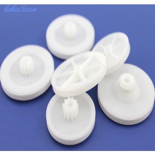 High Quality Double Plastic Pulley White Gear Model of the Wheel Can Graffiti