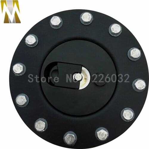 Billet Aluminum Fuel Cell/Surge Tank Cap with 12 bolting holes with Opening For RI fuel cells