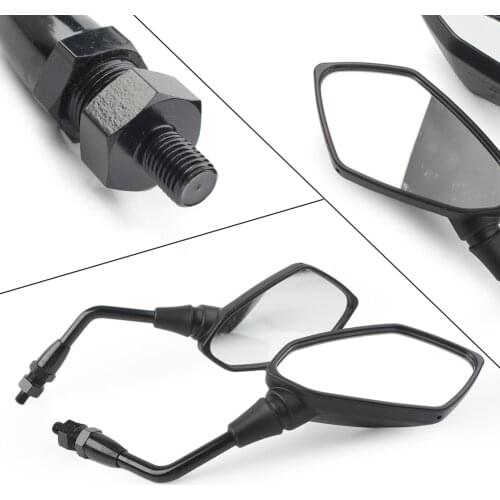 Motorcycle Rear View Mirror Side Mirrors Universal For 10mm Bolt Cruiser,Mope,Scooter,Chopper,Street,Naked,Street-sport,etc