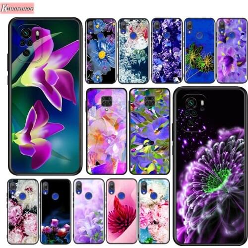 Abstract Floral Flower Silicone Cover For Xiaomi Redmi Note 10 10S 9 9S Pro Max 9T 8T 8 7 6 5 Pro 5A Phone Case