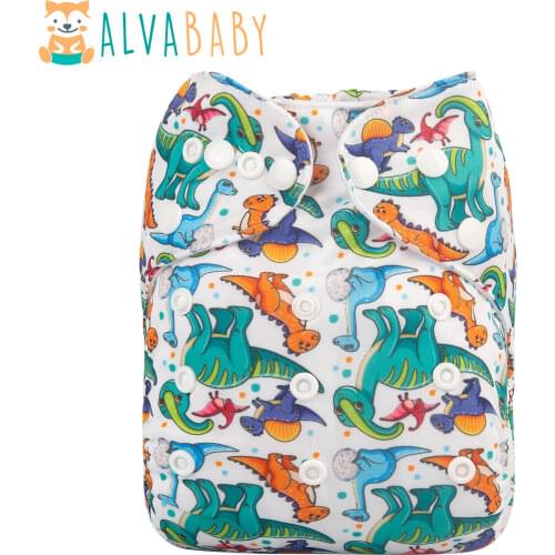 Alvababy Popular Cloth Diapers Baby Washable Baby Modern Cloth Nappy with Microfiber Insert