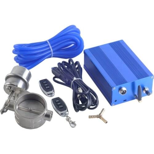 Free shipping 2.0/2.36/2.5/2.75/3.0 Inch Exhaust Vacuum Valve Vacuum Pump Control Unit Exhaust Cutout Valve with Control Remote