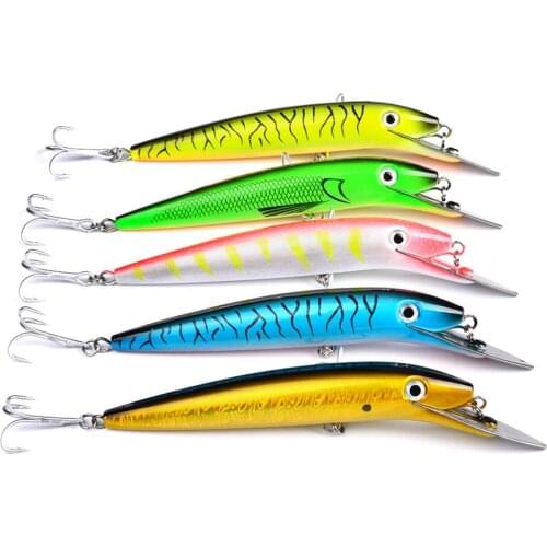 1pcs Classic Minnow Fishing Lure Hard Artificial Bait Bionic 3D Eyes 20cm Fishing Wobblers Crankbait Fish Tackle with Hooks