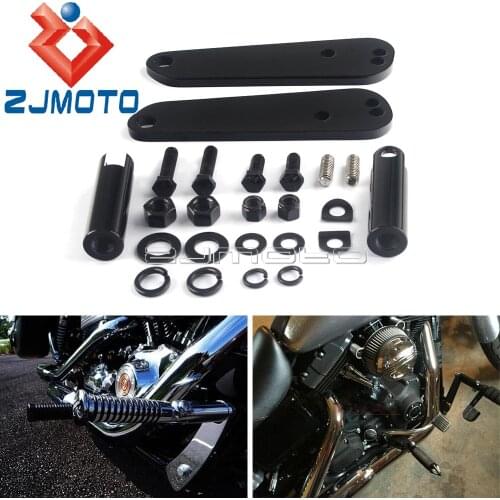 For Harley Dyna Street Bob Low Rider Sport Super Glide Injected Custom FXD Motorcycle Driver Highway Foot Forward Rest Peg Mount