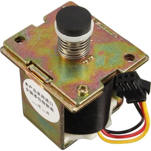 MENSI 3V Rubber Head Diameter Magnet Solenoid Electromagnet Valve with 3 Terminal Self Suction for Gas Water Heater 3PCS