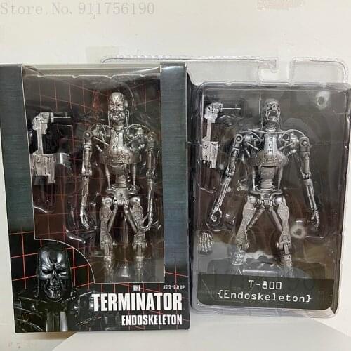 The Terminator T800 Action Figure Endoskeleton Future Warrior Hand Mechanical Skeleton PVC Toys Gifts 18cm