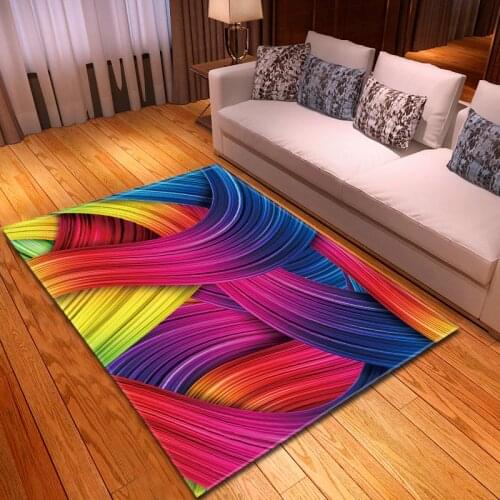 Rainbow Printed Child carpets for living room bedroom Home Area Rugs Cute baby Crawl Carpet coffee table Mats/tapete tapis salon