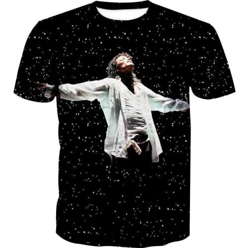 PLstar Cosmos Pop Star King Singer Michael Jackson Hiphop Streetwear 3DfullPrint Unisex Summer Casual Short Sleeve T-shirts s-2