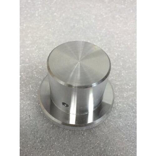 High-gloss silver all-aluminum knob gentleman hat knob D38*H26mm mounting aperture 6mm