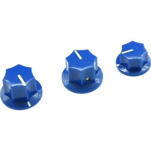 KAISH Set of 3 USA Spec JB Knobs 1/4" JB Large and Small Knob Set Blue