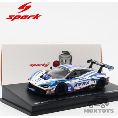 Spark 1:64 MCLAREN 720S GT3 NO.11 PLANEX SMACAM RACING SUZUKA 10H 2019 Diecast Model Car