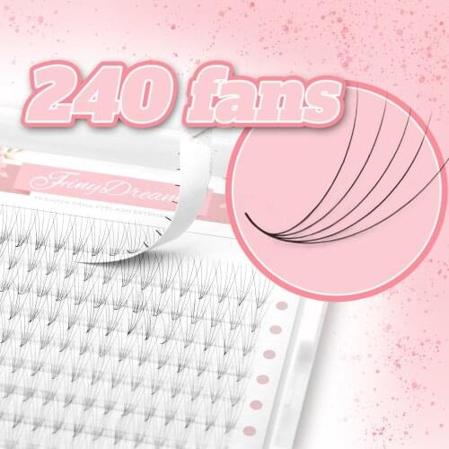 MUSELASH 240 Volume Lashes Pre Made Volume Fans Individual Eyelashes Premade Volume Fans 4d/5d/6d 7-15mm Eyelashes Extension
