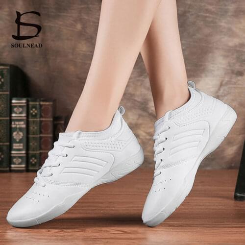 Aerobics Shoes Womens Sneakers Girls Athletic Shoes Ladies Fashion Modern Street Dance Shoes White Female Jazz Gym Sports Shoe