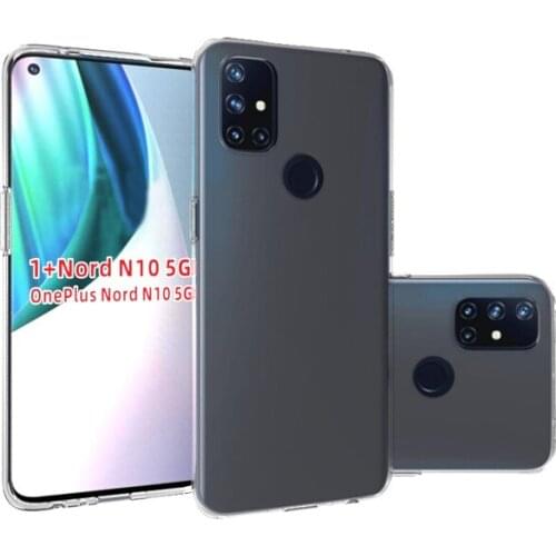 Transparent Phone Case For OnePlus Nord N10 5G Case Soft TPU Clear Silicone Caso For OnePlus N100 One Plus N10 N100 Back Cover