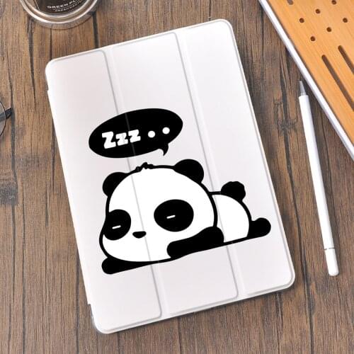 Cute Panda luxury Silicone iPad Case For 10.2 Air 4 Pro 10.9 2020 With Pen Holder 7th 8th Generation 12.9 Pro 2018 Mini 4 5