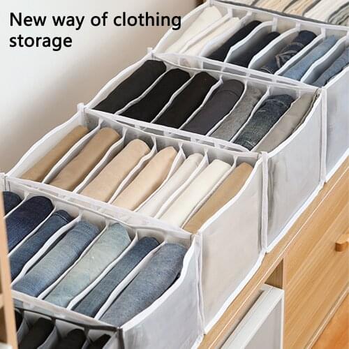 Dormitory Closet Storage Box Closet Clothes Drawer Mesh Separation Box Stacking Pants Drawer Divider Can Washed Home Organizer