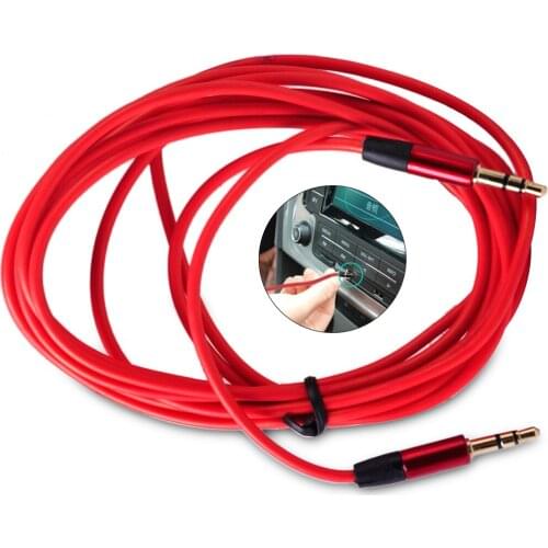 DWCX 3.5mm Male to Male Aux Stereo Audio Cable Car Auxiliary Cord for Phone MP3 iPod PC Speaker with 3.5mm Audio Jack Length 3M