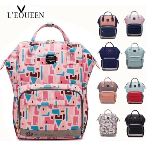 LEQUEEN Diaper Bag Baby Care Mummy Bag Storage Travel Waterproof Antifouling Backpack Stroller Bag Nappy Bag