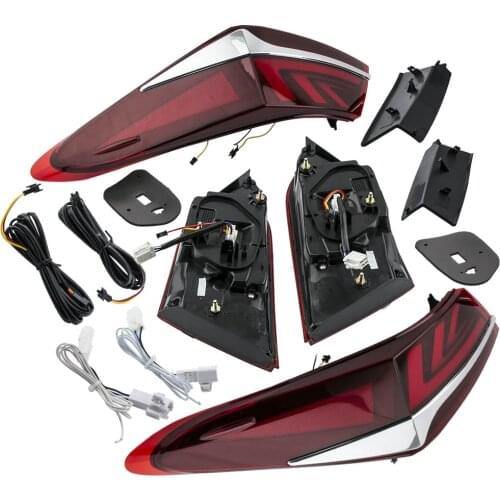 LED Tail Lights Red Clear For Toyota Camry 2018-2019 W/ Sequential Signal